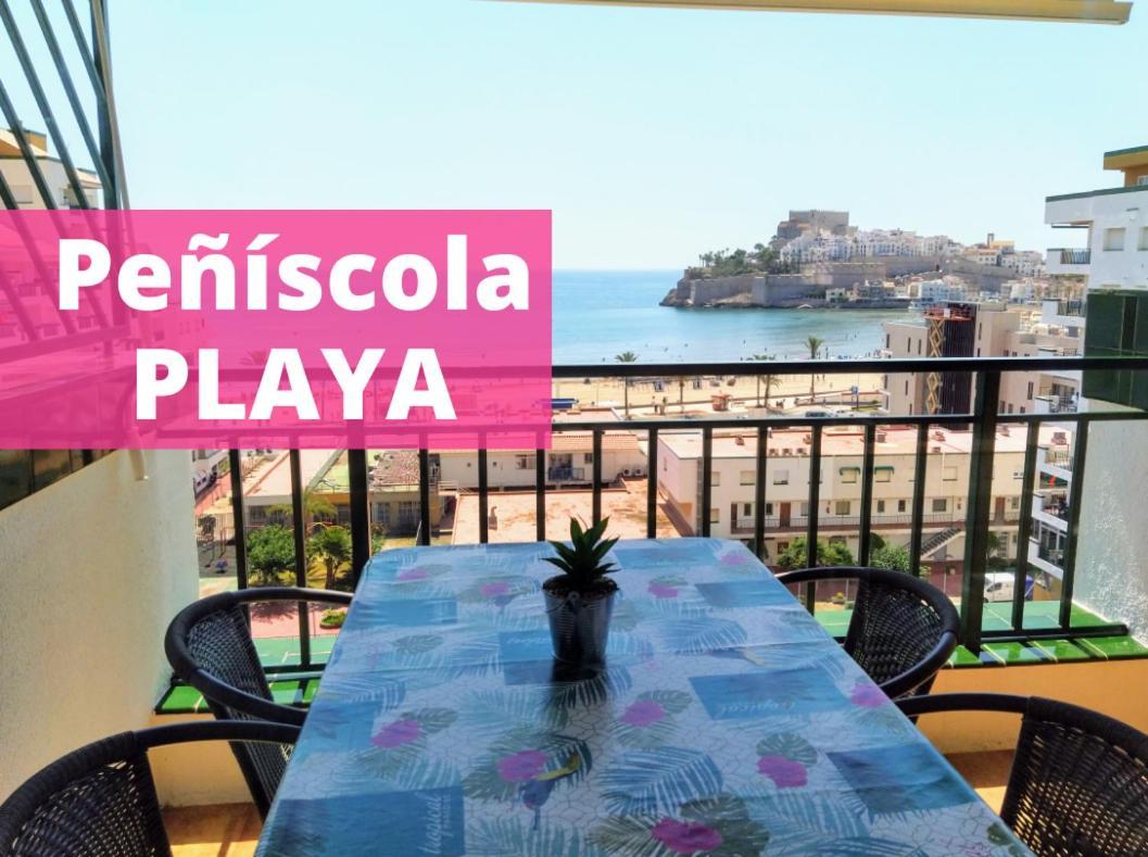 New! Peniscola Playa 1A Linea Apartment Luaran gambar